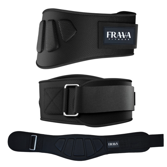 2: FRAVA FITNESS® - Cintura Palestra V1 - Cintura Sollevamento Pesi Neoprene - per Donna & Uomo - Powerlifting, Bodybuilding, Crossfit, Squat